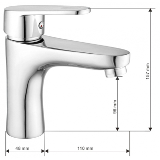 Vaňová súprava Mexen Kama DS75, chróm - 72503DS75-00