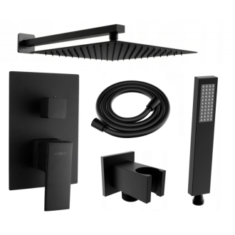 Mexen Uno DR02 sprchový set pod omietku, čierna - 71435DR02-70
