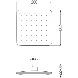 Mexen Uno DR62 sprchový set pod omietku, chróm - 71435DR62-00