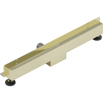 Mexen FLAT WALL 70 cm - 2v1 lineárny žľab k stene, zlatá 1530070