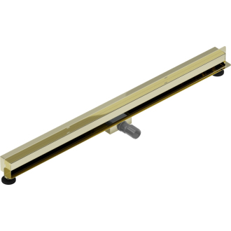 Mexen FLAT WALL 120 cm - 2v1 lineárny žľab k stene, zlatá 1530120