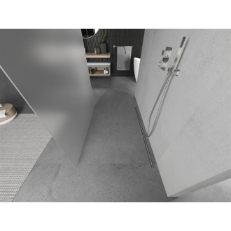 Mexen Kyoto voľne stojaca sprchová stena 100 x 200 cm, mráz 8 mm, chróm 800-100-002-01-30