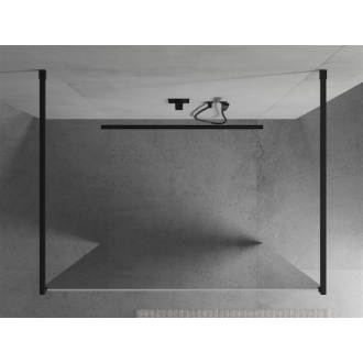 Mexen Kyoto voľne stojaca sprchová stena 100 x 200 cm, zrkadlo, čierna - 800-100-002-70-50