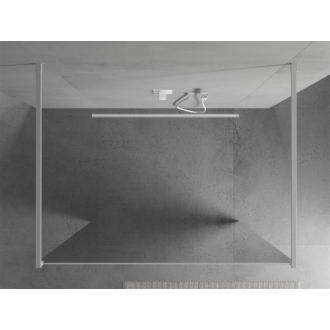 Mexen Kyoto voľne stojaca sprchová stena 100 x 200 cm, 8 mm zrkadlo, biela - 800-100-002-20-50