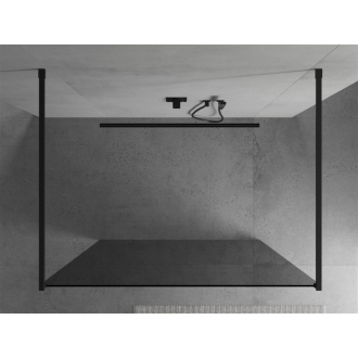 Mexen Kyoto voľne stojaca sprchová stena 100 x 200 cm, grafit, čierna - 800-100-002-70-40
