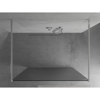 Mexen Kyoto voľne stojaca sprchová stena 130 x 200 cm, pruhy 8 mm, chróm - 800-130-002-01-09