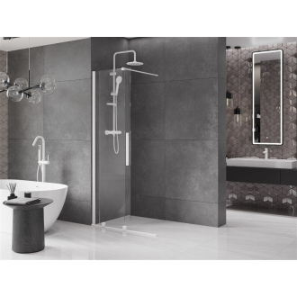 Mexen Velar Walk-in sprchová stena 75x200 cm, 8 transparent, biela 871-075-000-03-20