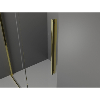 Mexen Velar Walk-in sprchová stena 90x200 cm, 8 transparent, zlatá 871-090-000-03-50