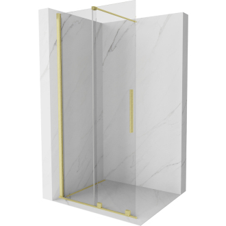 Mexen Velar Walk-in sprchová stena 80x200, 8 transp., brúsené zlato 871-080-000-03-55