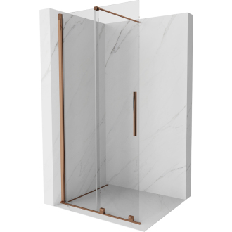 Mexen Velar Walk-in sprchová stena 80x200, 8 transp., ružové zlato 871-080-000-03-60