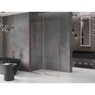 Mexen Velar Walk-in sprchová stena 150x200, 8 transp., ružové zlato 871-150-000-03-60