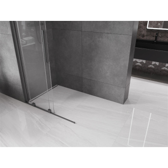 Mexen Velar Walk-in sprchová stena 120x200, transp. 8, šedá kefa. 871-120-000-03-66