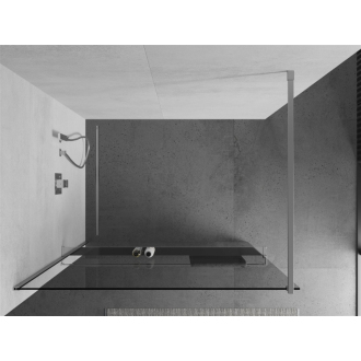 Mexen KIOTO+ zástena Walk-in s policou 75x200 cm, transparent, chróm 800-075-121-01-00