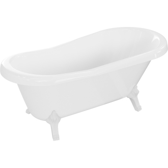 Mexen Retro voľne stojaca vaňa 150 x 73 cm biela, biele nohy - 53251507300-20