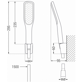 Súprava bodových spŕch Mexen R-49, čierno/zlatá - 785495052-75