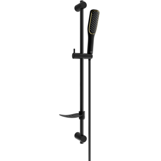 Mexen DF49 Posuvný sprchový set, čierny - 785494582-75