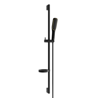 Mexen DS49 Posuvný sprchový set, čierny - 785494583-75