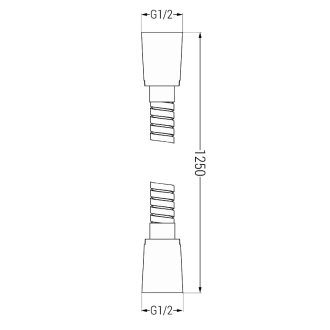 Sprchová hadica Mexen 125 cm chróm - 79435-00