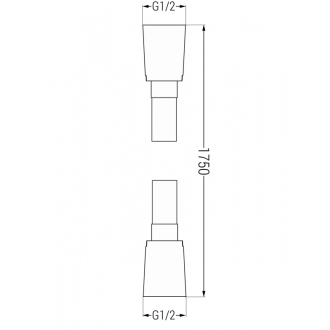 Sprchová hadica Mexen 175 cm chróm - 79475-00