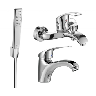Vaňový set Mexen Fabia R72, chróm - 746503R72-00