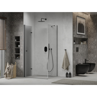 Mexen Lima skladací sprchovací kút 70 x 120 cm, transparentný, čierna - 856-070-120-70-00