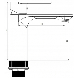 Vaňová súprava Mexen Milo R40, chróm - 71303R40-00
