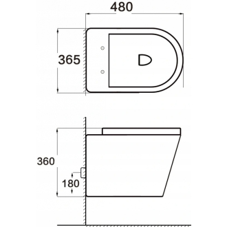Mexen RICO WC misa Rimless Duroplast + sedátko, svetlo šedý mat 30724061