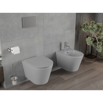 Mexen RICO WC misa Rimless Duroplast + sedátko, svetlo šedý mat 30724061