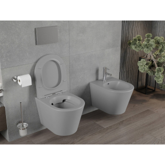 Mexen RICO WC misa Rimless Duroplast + sedátko, svetlo šedý mat 30724061