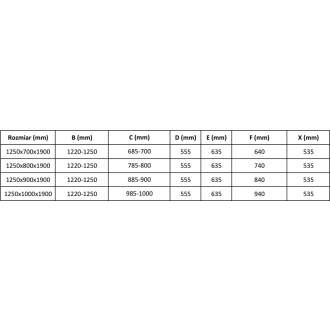 Vaňová súprava Mexen Royo R05, zlatá - 72203R05-50