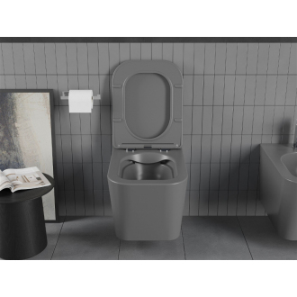 Mexen TEO WC misa Rimless Duroplast + sedátko, tmavosivý mat 30854071