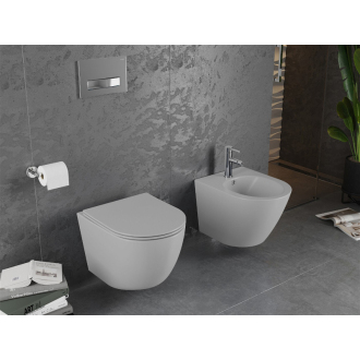Mexen LENA WC misa Rimless Duroplast + sedátko, svetlo šedý mat 30224061