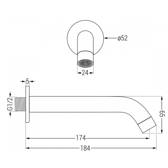 Mexen Kai DR70 podomietková vaňa a sprchový set s dažďovou sprchou 30 cm, čierna - 77602DR70301-70
