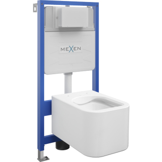 Súprava podomietkového WC Mexen, rám Felix Slim s WC misou Elis, biela - 6103391XX00