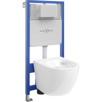 Súprava podomietkového WC Mexen, rám Felix Slim s WC misou Lena, biela - 6103322XX00