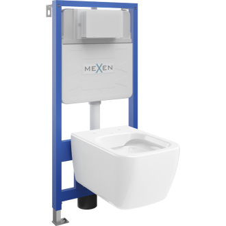 Súprava podomietkového WC Mexen, rám Felix Slim s WC misou Margo, biela - 6103342XX00