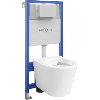 Súprava podomietkového WC Mexen, rám Felix Slim s WC misou Rico, biela - 6103372XX00
