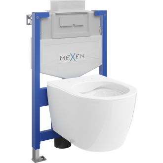 Súprava podomietkového WC Mexen, rám Felix XS-U s WC misou Carmen, biela - 6853388XX00