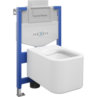 Súprava podomietkového WC Mexen, rám Felix XS-U s WC misou Elis, biela - 6853391XX00