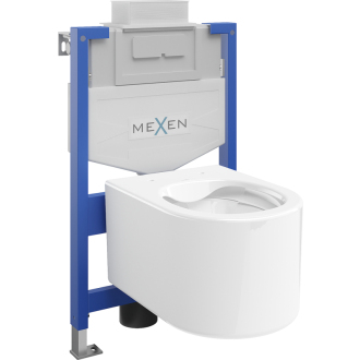 Súprava podomietkového WC Mexen, rám Felix XS-U s WC misou Sofia, biela - 6853354XX00