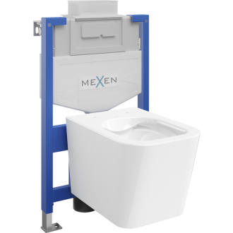 Súprava podomietkového WC Mexen, rám Felix XS-U s WC misou Teo, biela - 6853385XX00