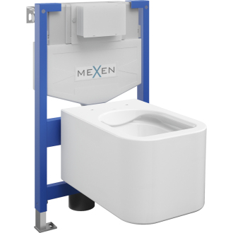 Súprava podomietkového WC Mexen, rám Felix XS-F s WC misou Elis, biela - 6803391XX00