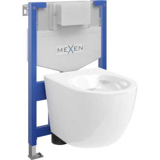 Súprava podomietkového WC Mexen, rám Felix XS-F s WC misou Lena, biela - 6803322XX00