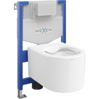 Súprava podomietkového WC Mexen, rám Felix XS-F s WC misou Sofia, biela - 6803354XX00