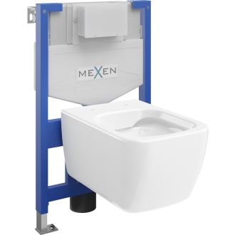Podomietková toaletná sada Mexen, rám Felix XS-F, s toaletnou misou Stella, biela 6803368XX00