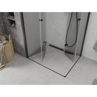 Mexen Lima Duo skladací sprchovací kút 90 x 80 cm, transparentný, čierna - 856-090-080-70-00-02