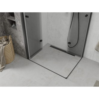 Mexen Lima Duo skladací sprchovací kút 90 x 80 cm, transparentný, čierna - 856-090-080-70-00-02