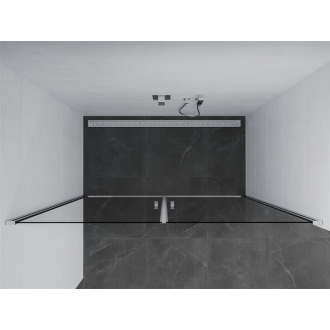 Mexen Pretoria Duo sprchové dvere pántové 140 cm, transparentné, chróm - 852-140-000-02-00