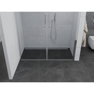 Mexen Pretoria Duo sprchové dvere pántové 150 cm, transparentné, chróm - 852-150-000-02-00