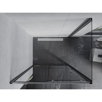 Mexen Apia výsuvný sprchovací kút 130 x 90 cm, transparentný, chróm - 840-130-090-01-00